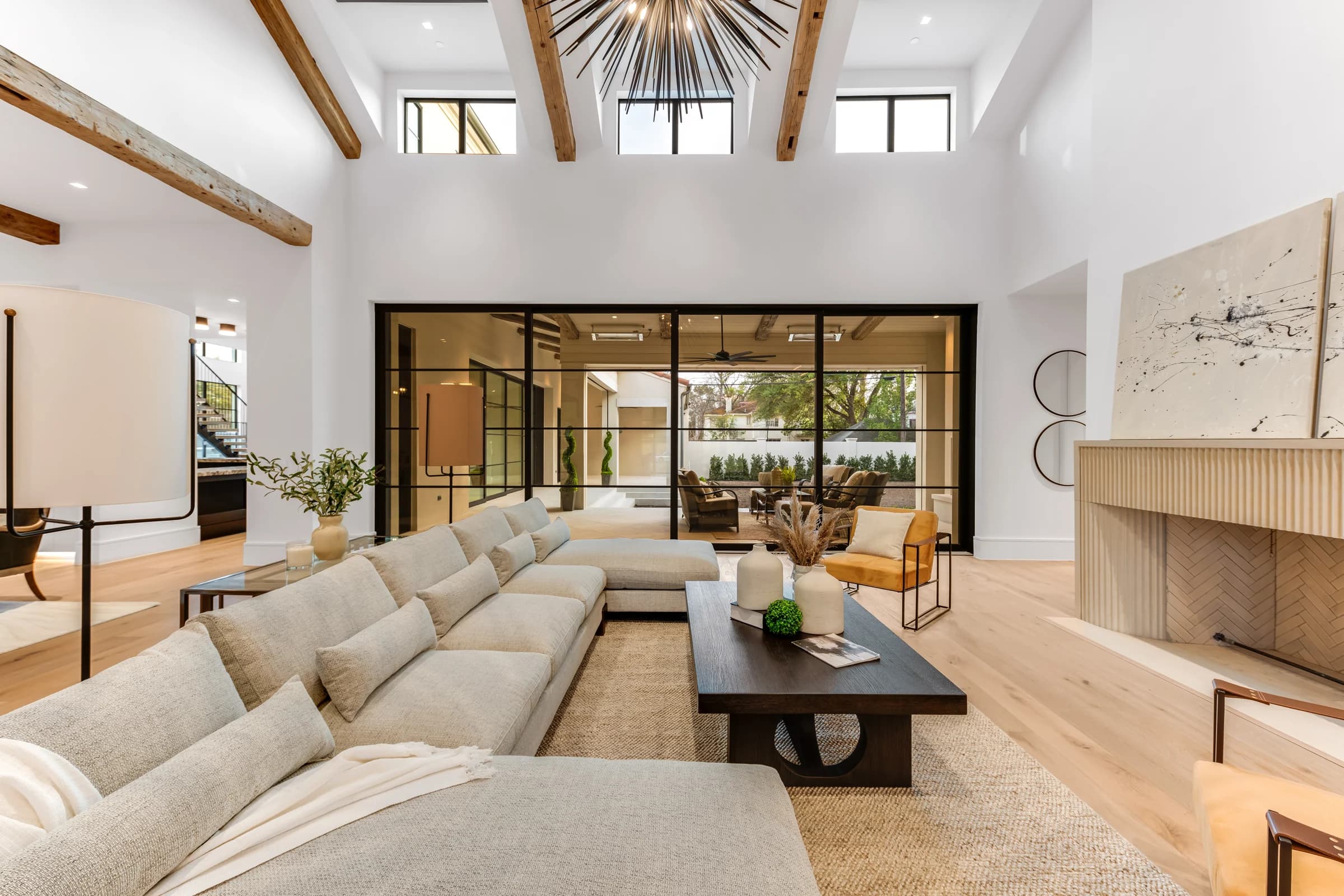 Light-filled interior by Alford Custom Builders