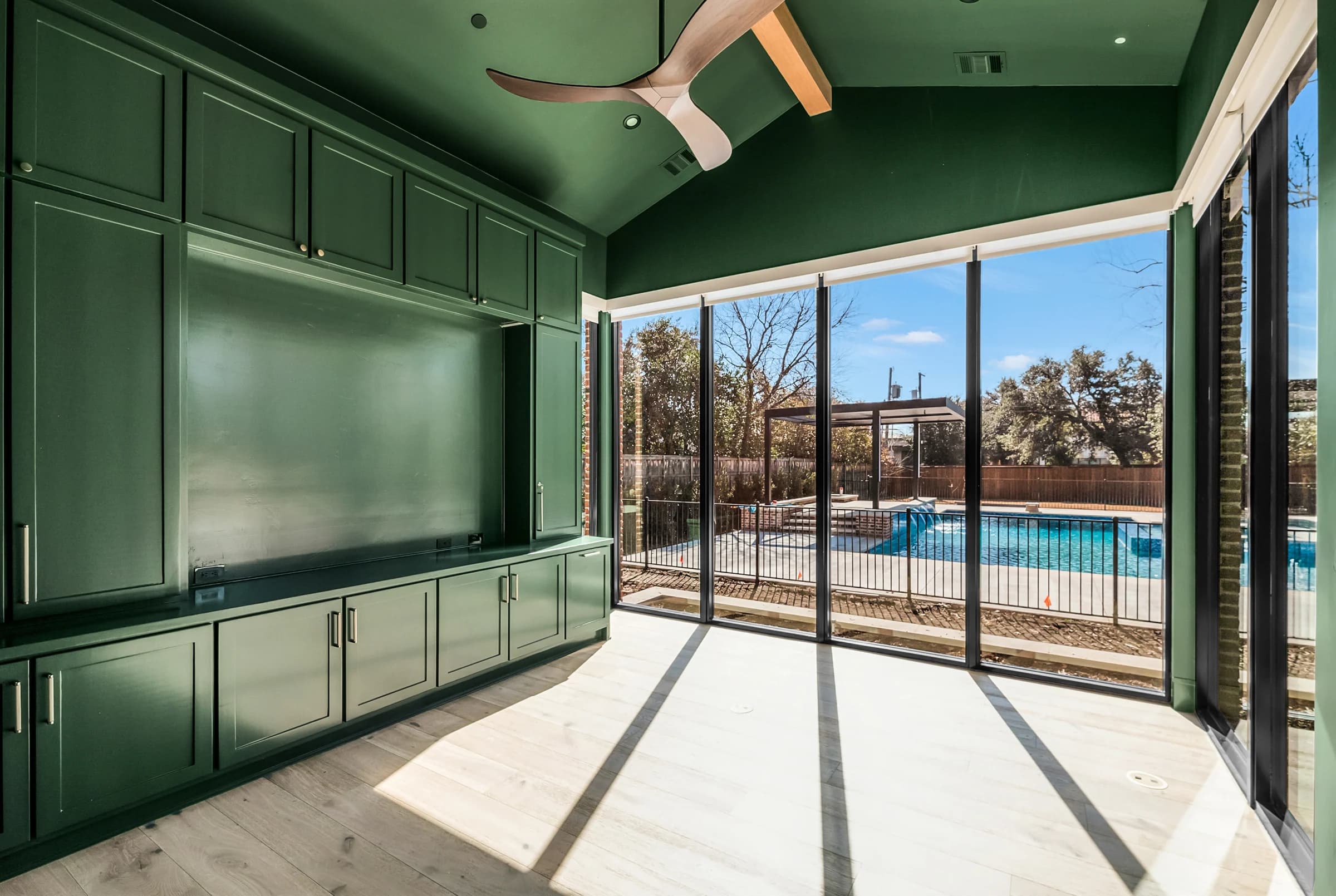 Green study at the Harrys completed home